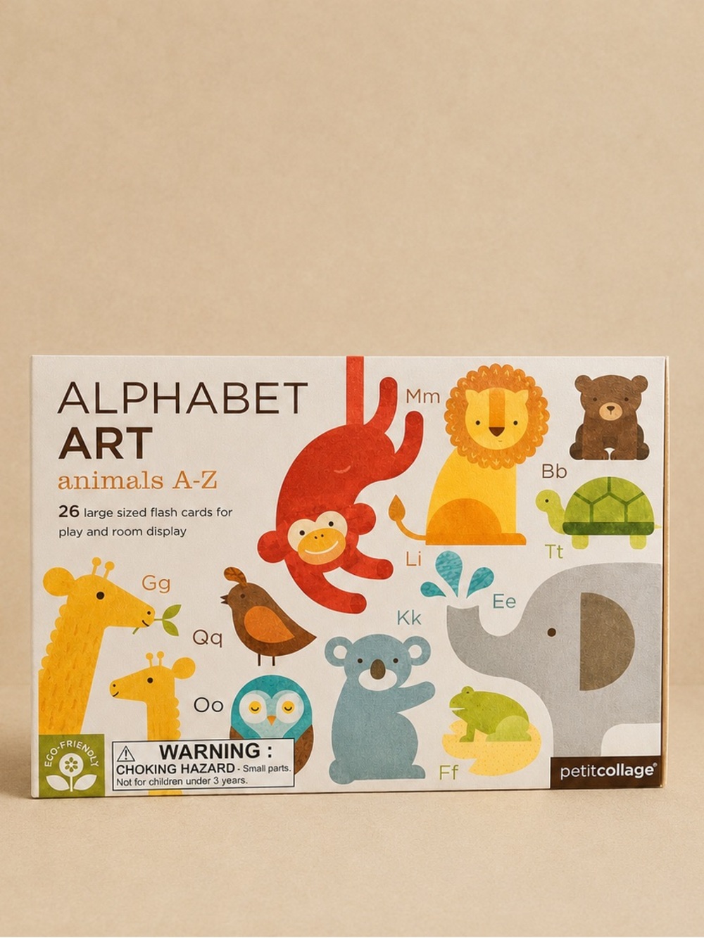 Petit Collage Alphabet A-Z Animals Cards​​​